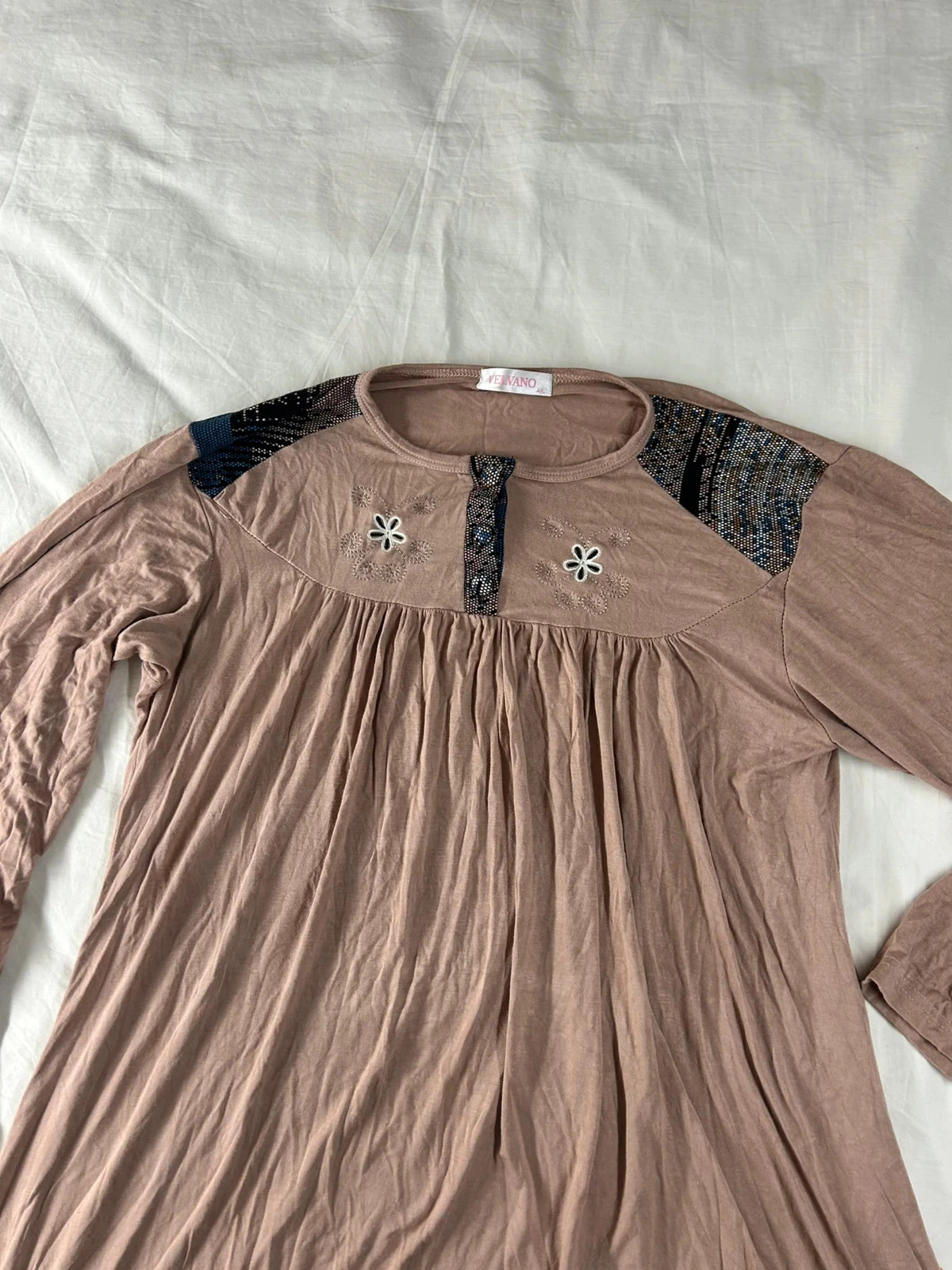 Vestido vintage rosa velvano talla 4XL – photo 2